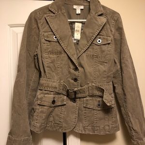 Anne Taylor fitted corduroy buckle jacket/blazer-NEW with tags!